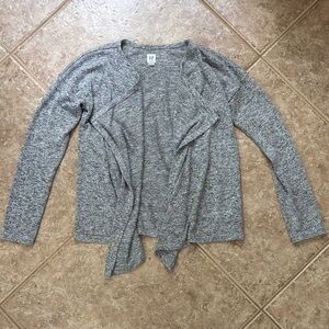 GAP Heather Gray Open Cardigan